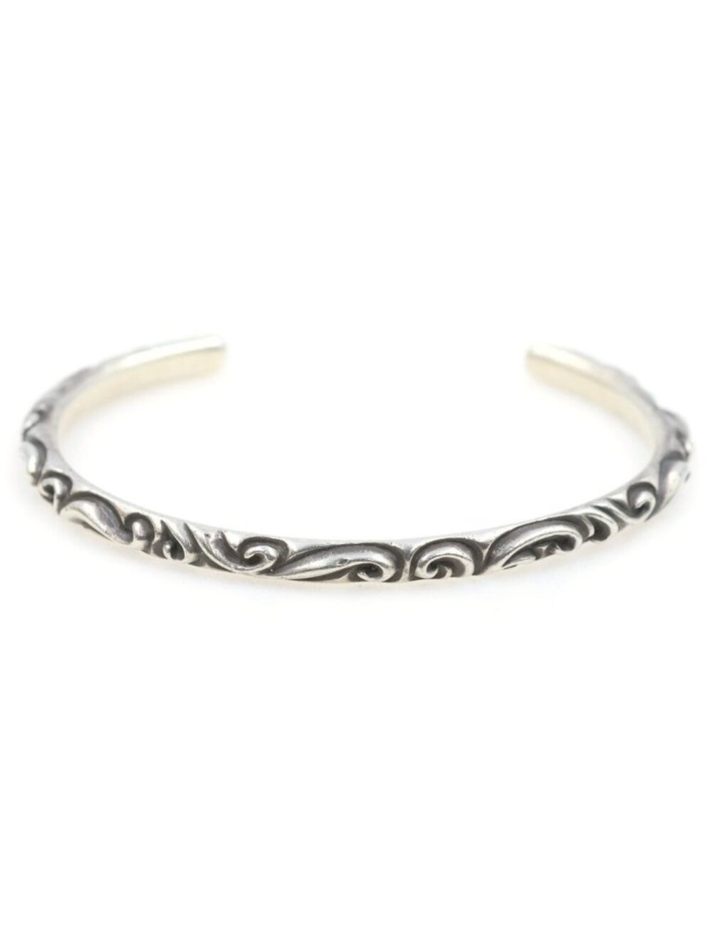 Chrome Hearts Bangle Scroll Bracelet Silver